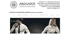 Desktop Screenshot of abogadoscebrian.com